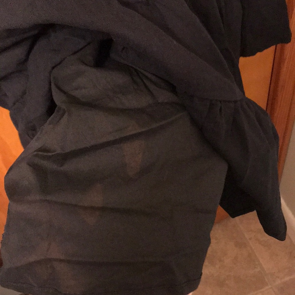 Peasant style black mini dress - Picture 8 of 10